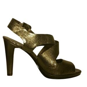 Bandolino Gray Textured Heels. 7.5M